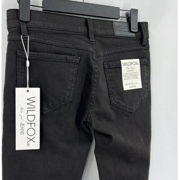 New to Posh B 🔆| Wildfox Sloane Mid Rise Stirrup Jeans Women’s NWT Sz 24 - Picture 5 of 8